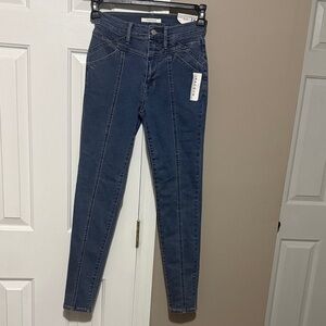 PacSun High Rise Dark Blue Jean Jeggings NWT